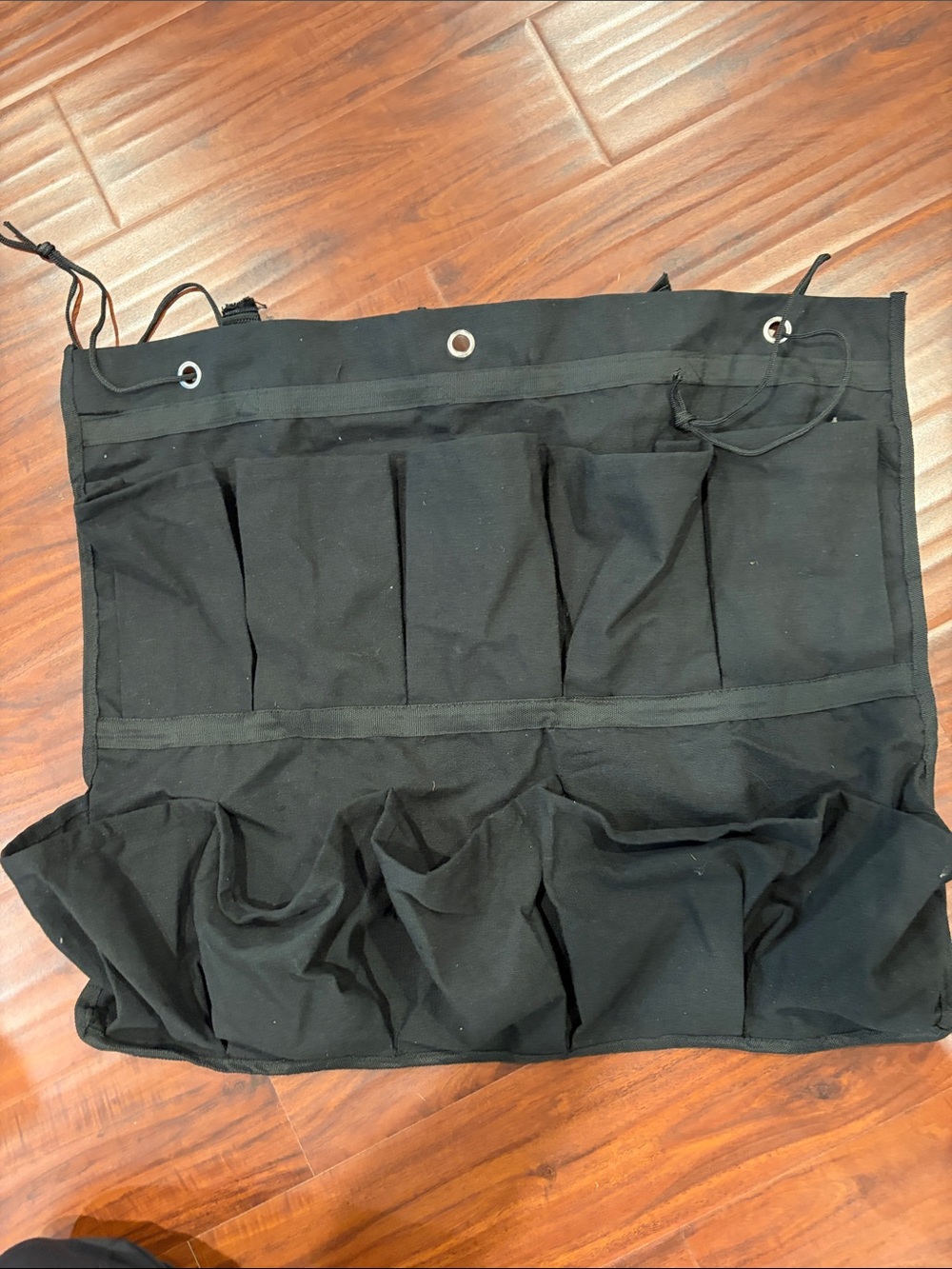 Black Canvas Hanging shoe Organizer